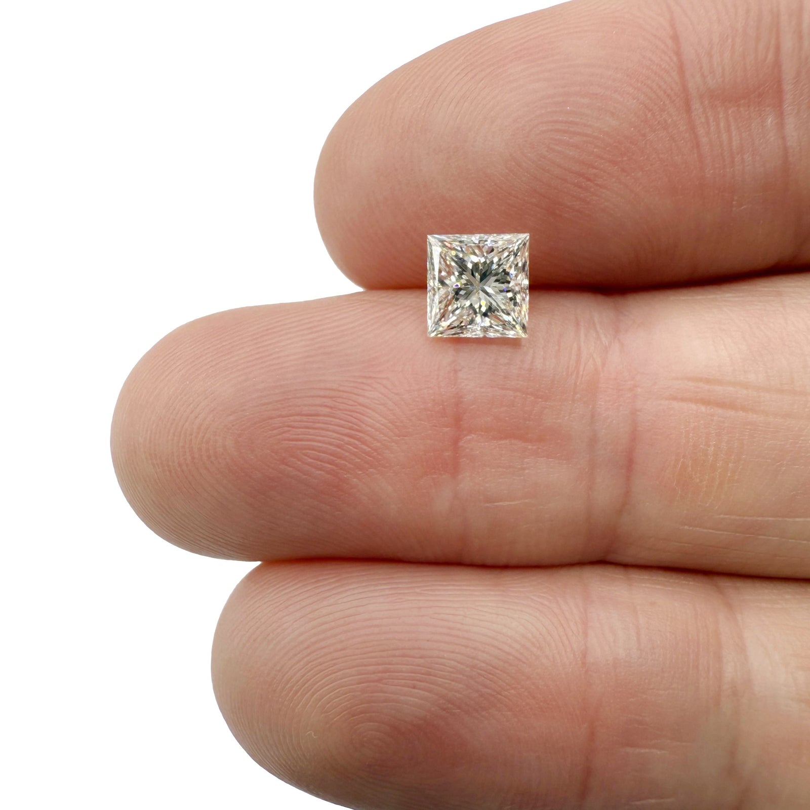 1.20ct | J/VVS2 Princess Shape Brilliant Cut Diamond (EGL USA) - Modern Rustic Diamond