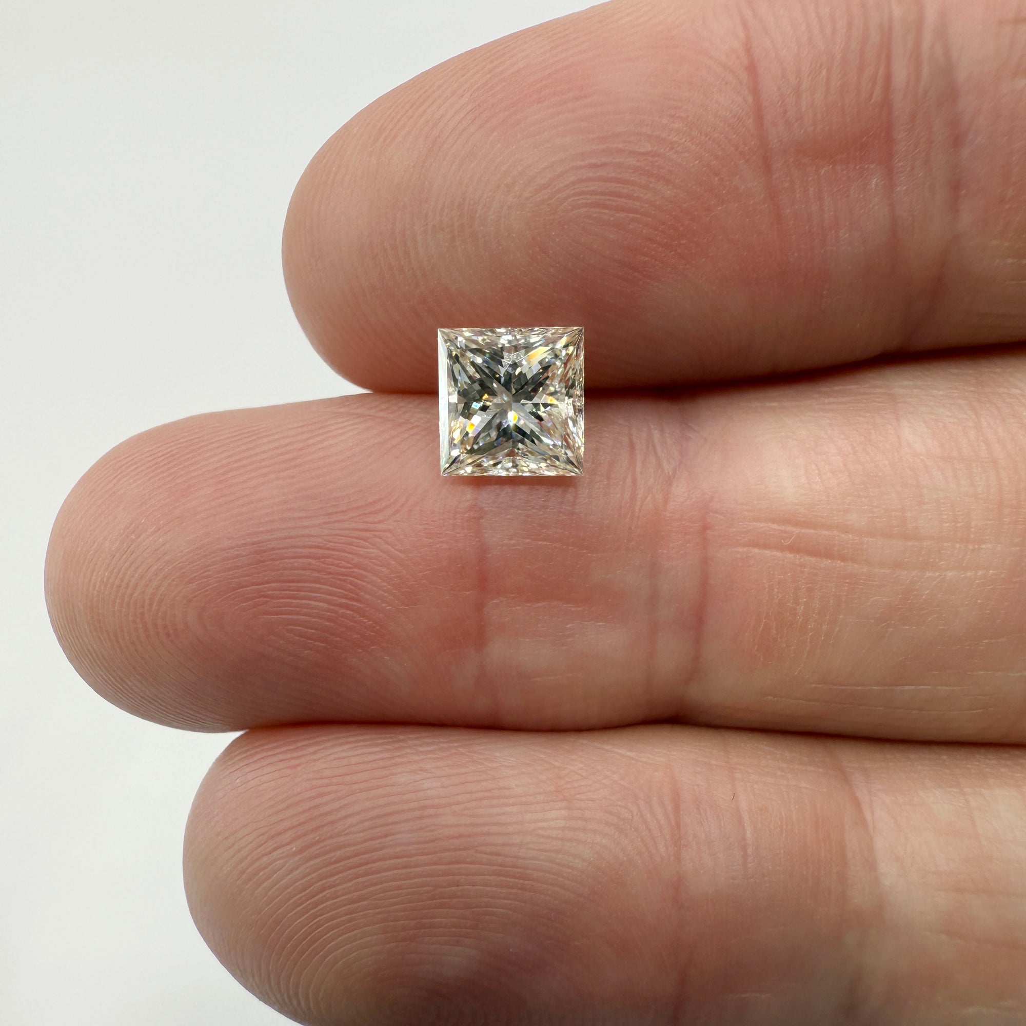 1.40ct | K/IF Princess Shape Brilliant Cut Diamond (GIA) - Modern Rustic Diamond