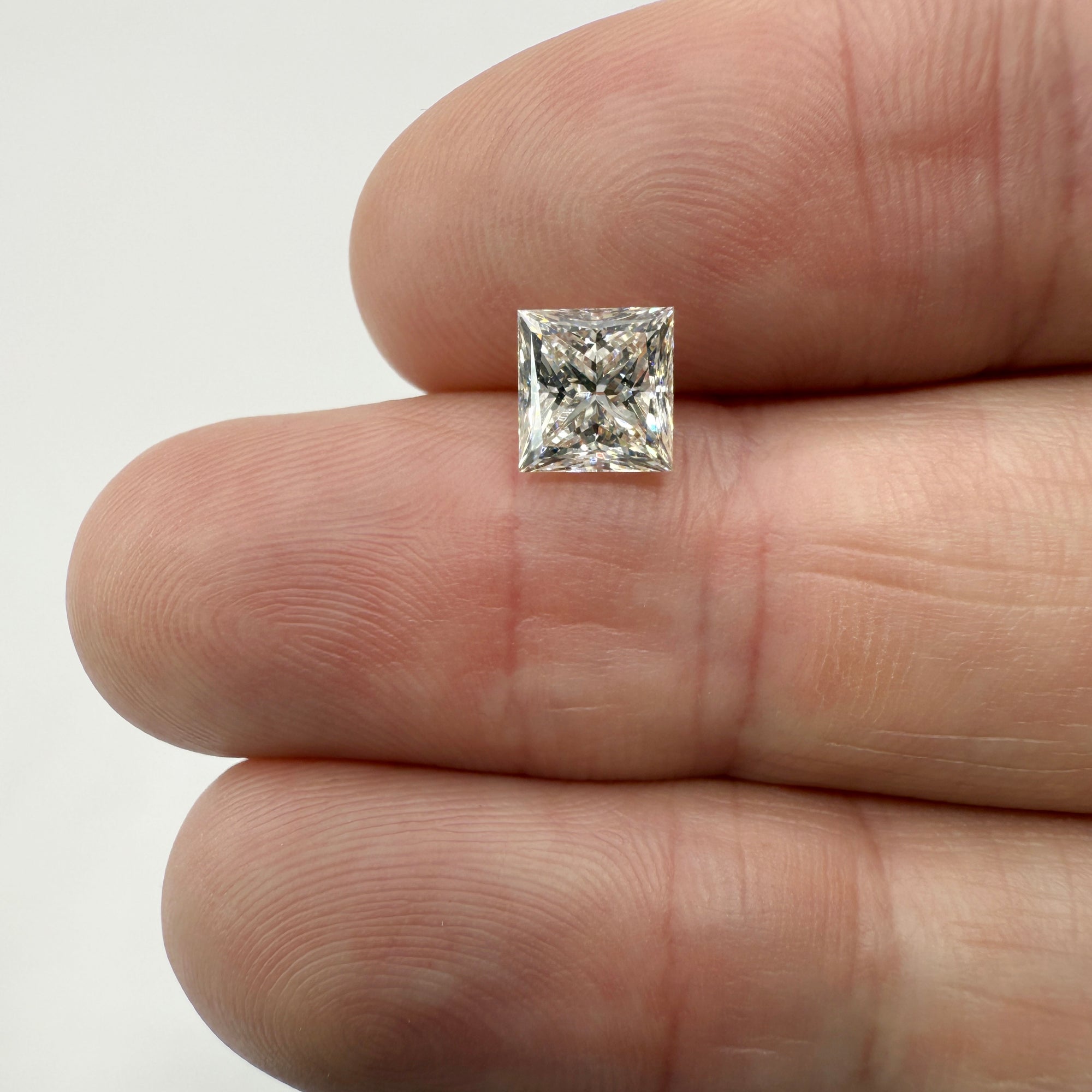 1.73ct | L/VS2 Princess Shape Brilliant Cut Diamond (GIA) - Modern Rustic Diamond