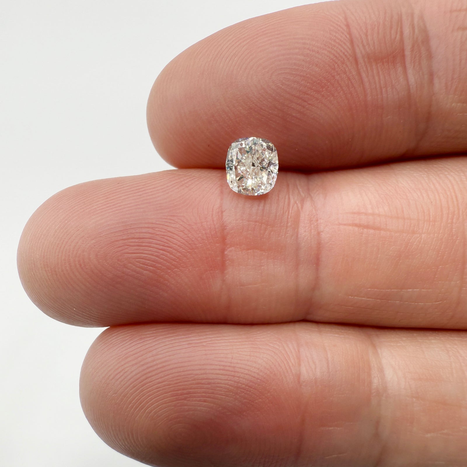 0.96ct | I/I1 Cushion Shape Brilliant Cut Diamond (GIA) - Modern Rustic Diamond