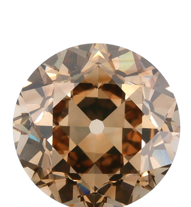 1.17ct | Cognac VVS Round Shape Old European Cut Diamond - Modern Rustic Diamond