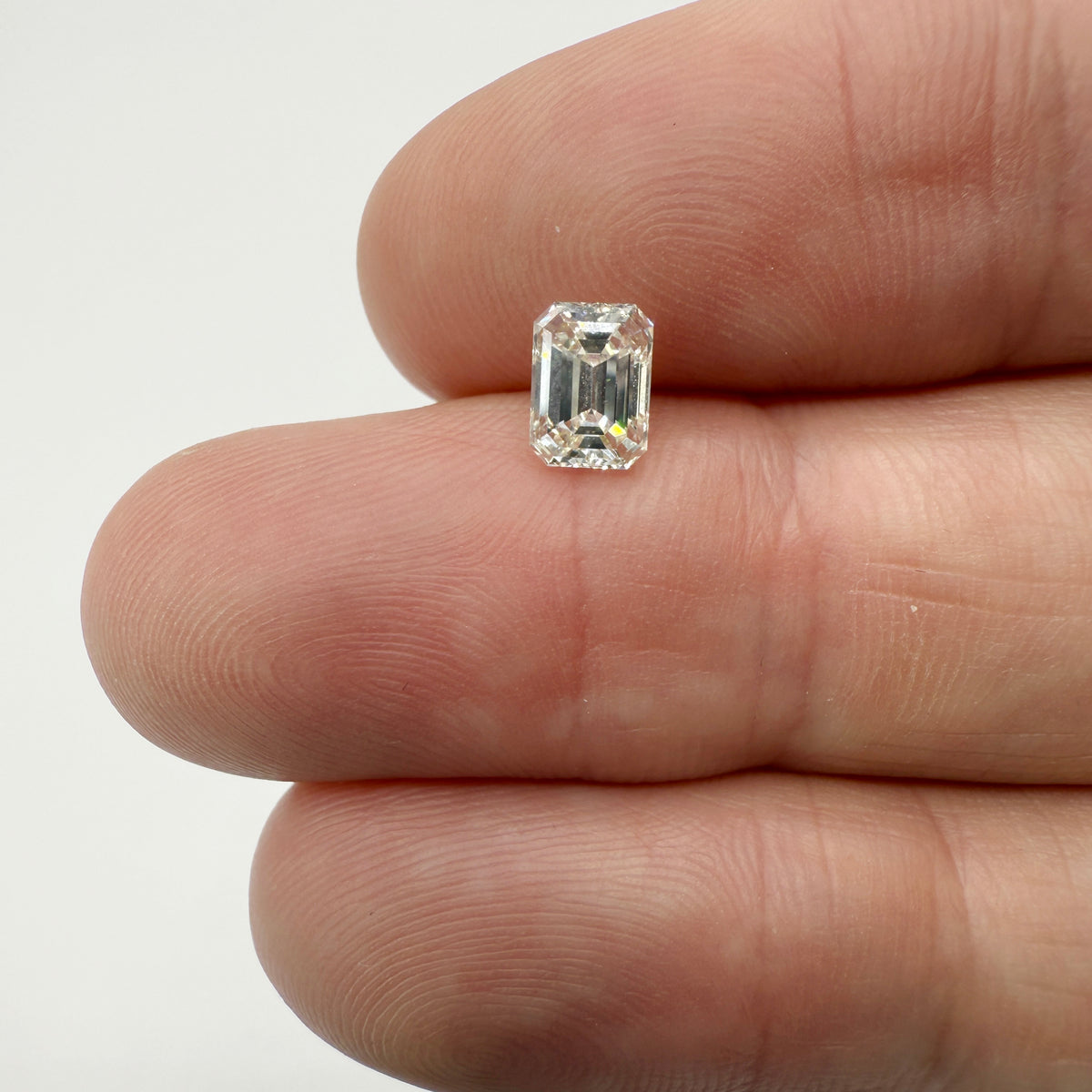 1.00ct | J/SI1 Emerald Shape Brilliant Cut Diamond (GIA) - Modern Rustic Diamond