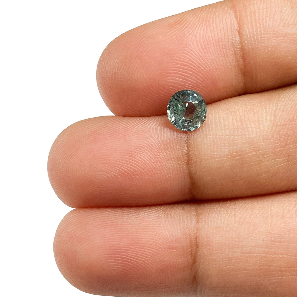 1.11ct | Brilliant Cut Oval Shape Blue Montana Sapphire-Modern Rustic Diamond