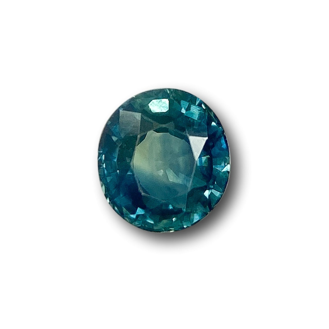 1.11ct | Brilliant Cut Oval Shape Blue Montana Sapphire-Modern Rustic Diamond