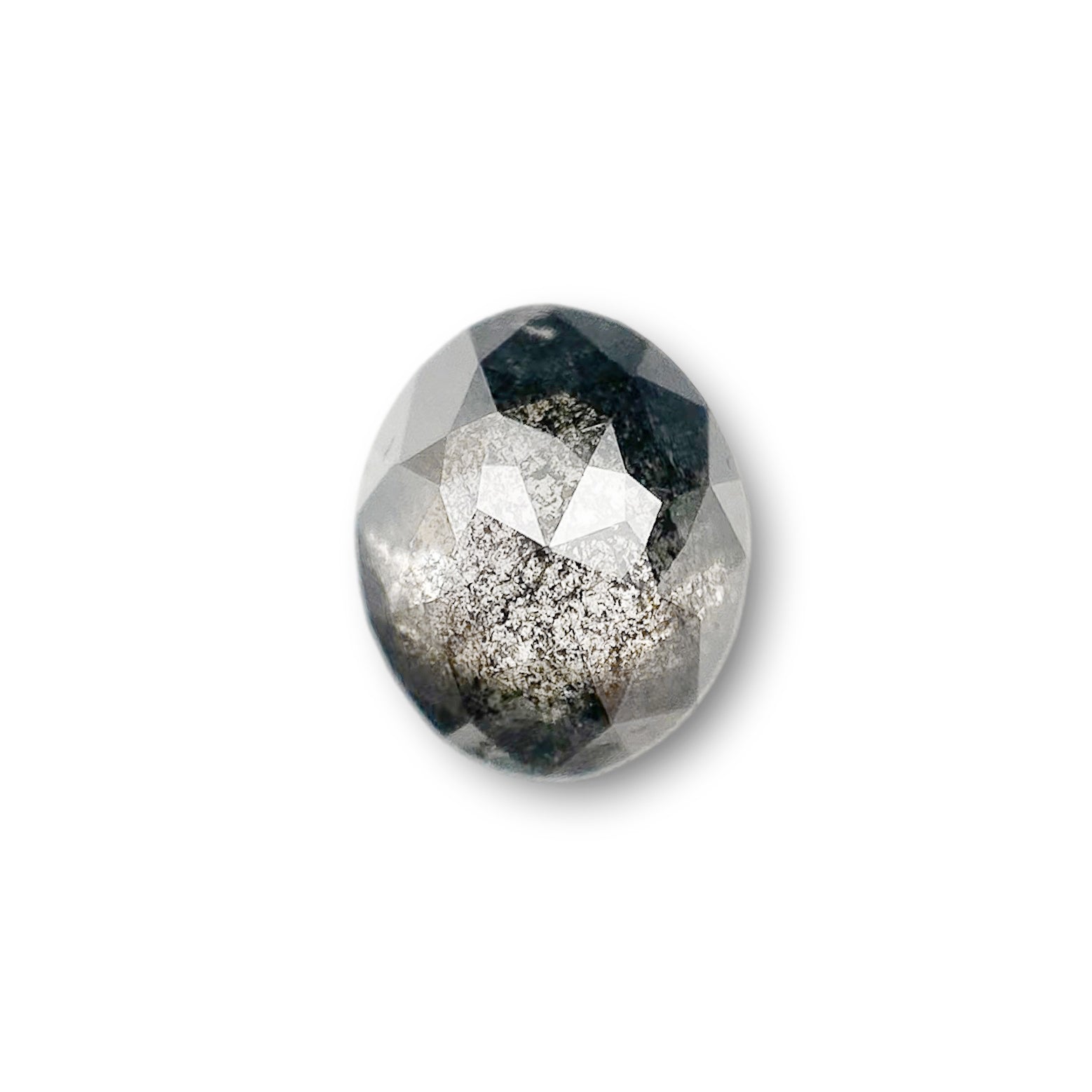 0.97ct | Rustic Oval Shape Rose Cut Diamond - Modern Rustic Diamond