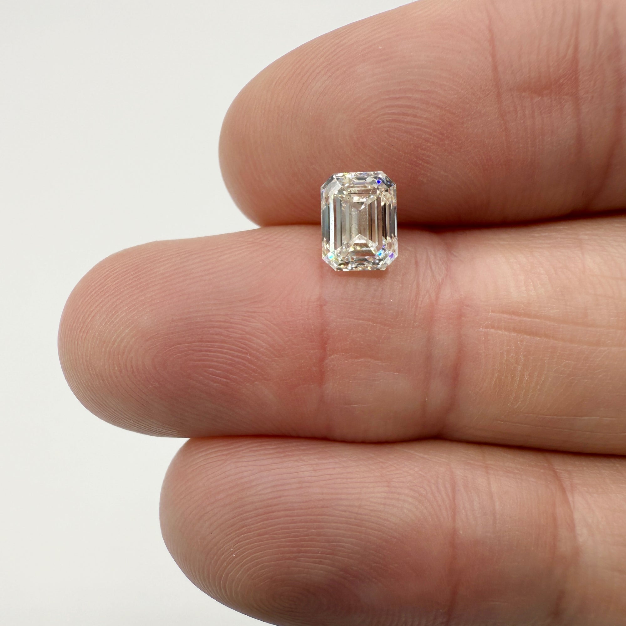 1.50ct | K/VVS2 Emerald Shape Brilliant Cut Diamond (GIA) - Modern Rustic Diamond