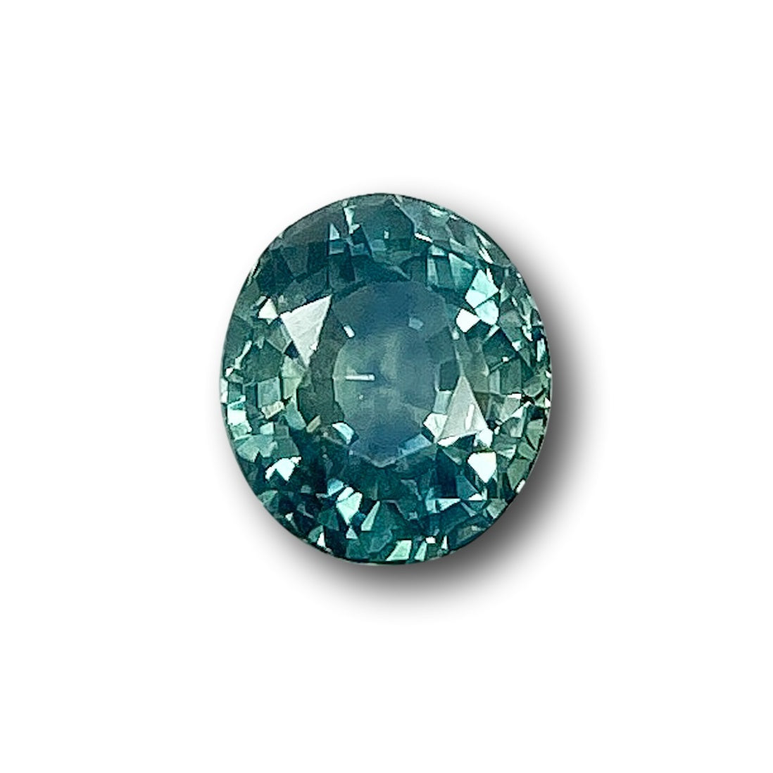 1.12ct | Brilliant Cut Oval Shape Blue Green Montana Sapphire-Modern Rustic Diamond