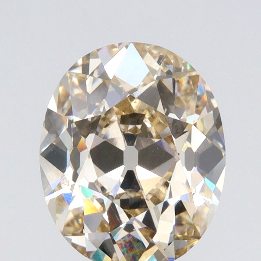 2.52ct | U-V/VS2 Oval Shape Old Mine Cut Diamond (GIA) - Modern Rustic Diamond