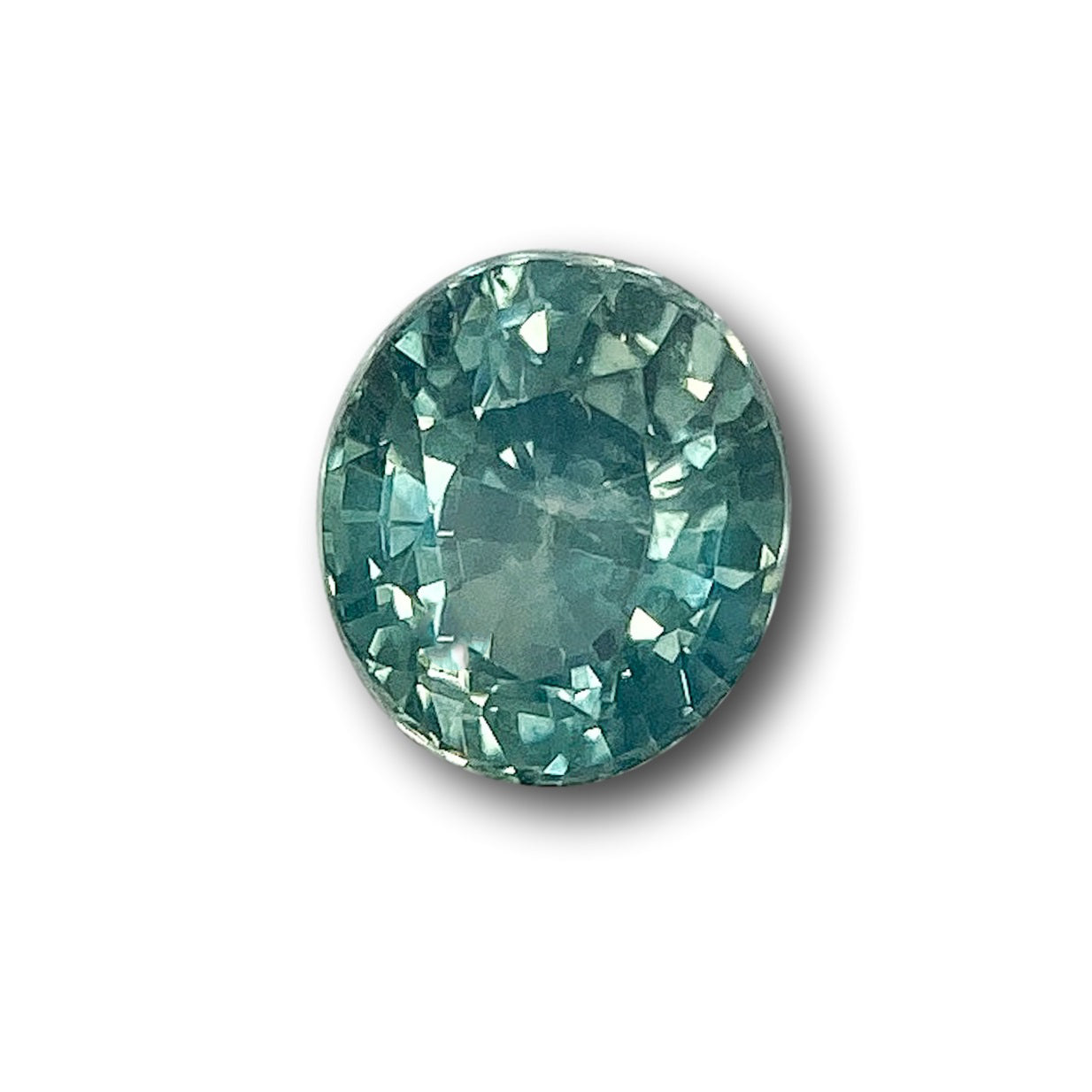 1.13ct | Brilliant Cut Oval Shape Blue Green Montana Sapphire-Modern Rustic Diamond