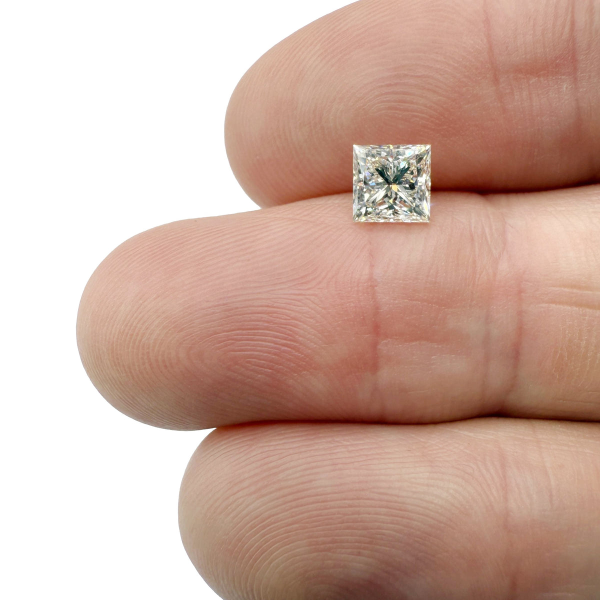 1.02ct | L/VS2 Princess Shape Brilliant Cut Diamond (GIA) - Modern Rustic Diamond