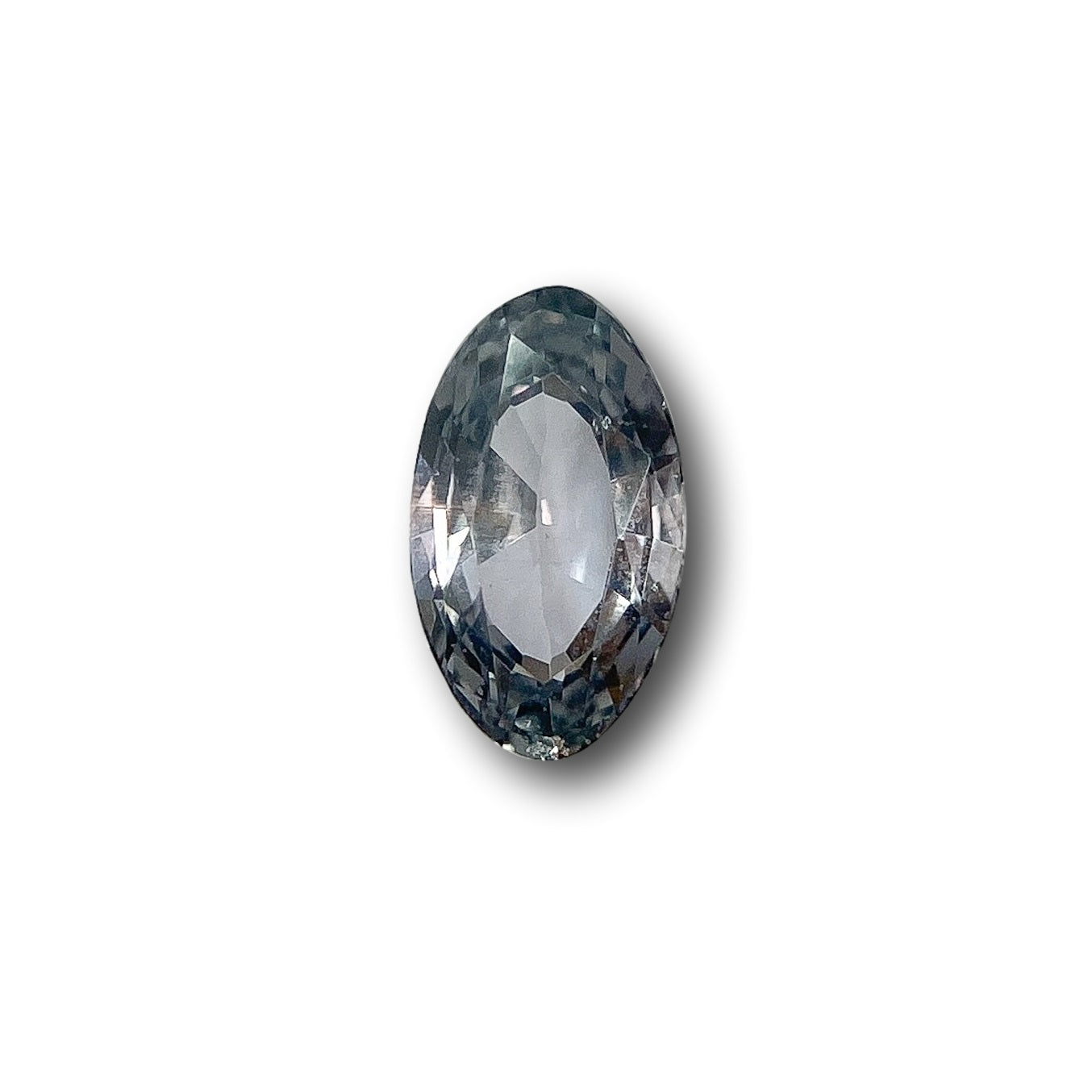 1.14ct | Brilliant Cut Oval Shape Gray Sapphire-Modern Rustic Diamond
