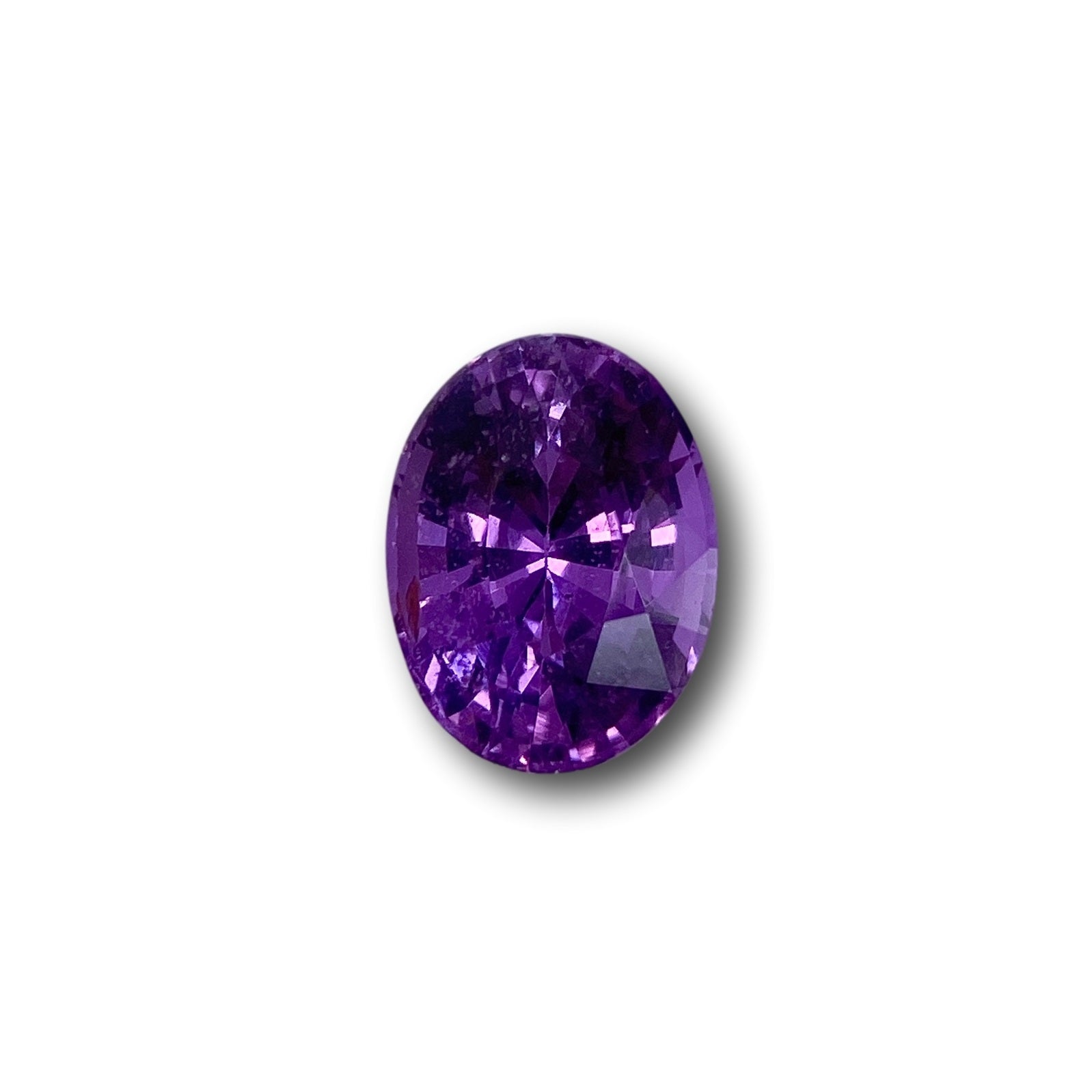 1.14ct | Brilliant Cut Oval Shape Violet Sapphire-Modern Rustic Diamond