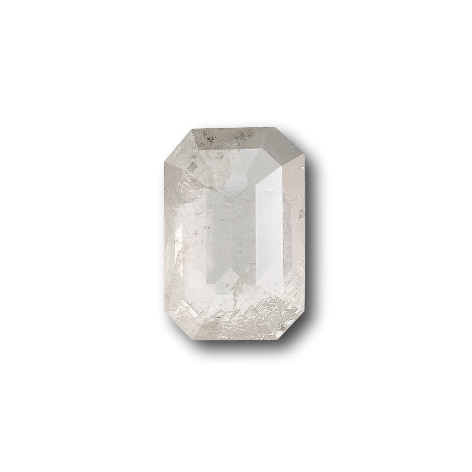 0.56ct | Rustic  Emerald Shape Rose Cut Diamond - Modern Rustic Diamond