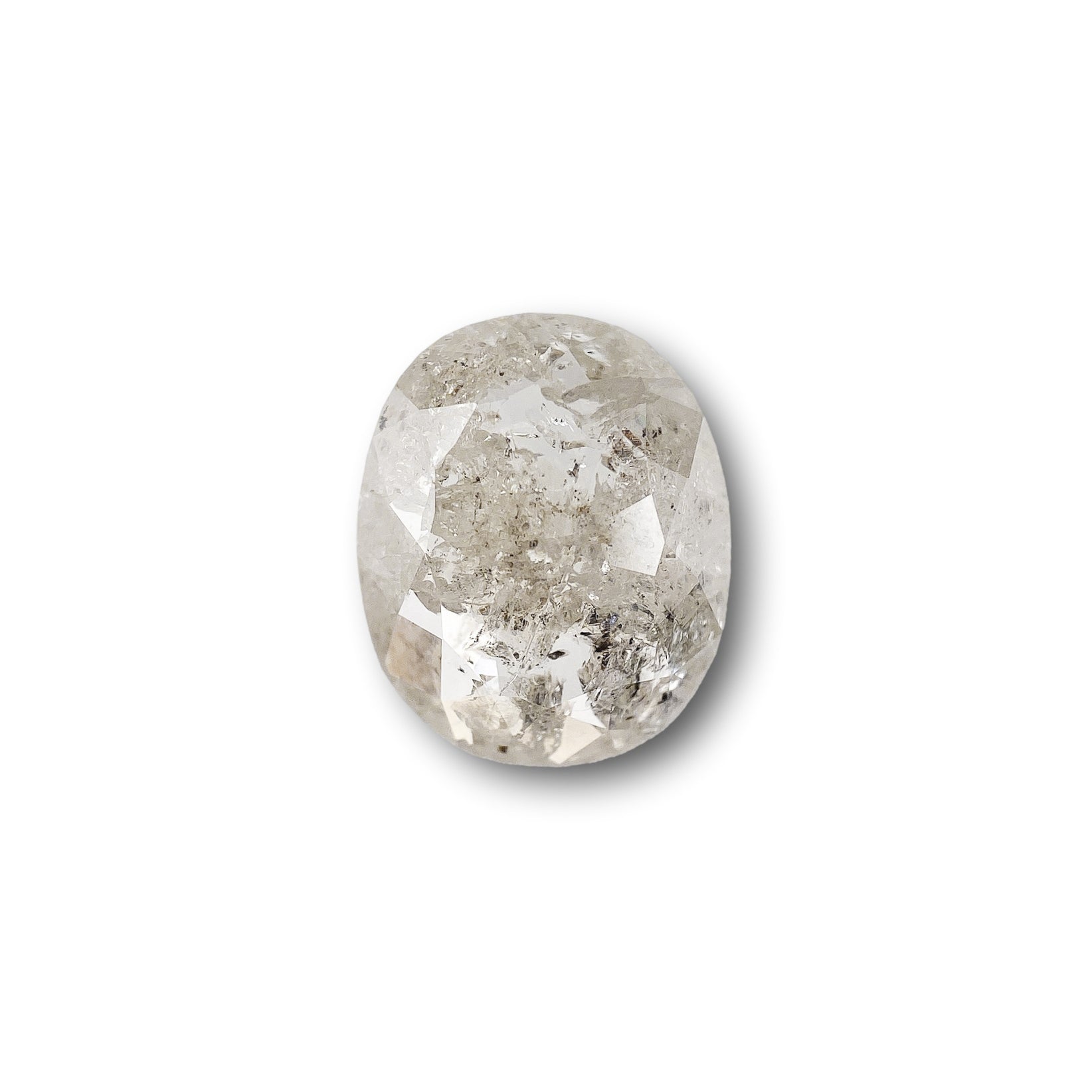 1.35ct | Rustic  Oval Shape Rose Cut Diamond - Modern Rustic Diamond