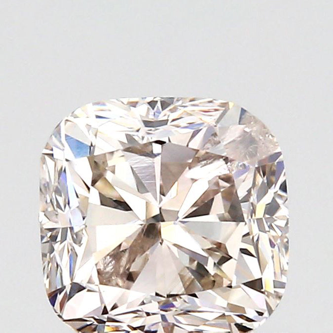 0.93ct | Light Brown SI Cushion Shape Brilliant Cut Diamond - Modern Rustic Diamond
