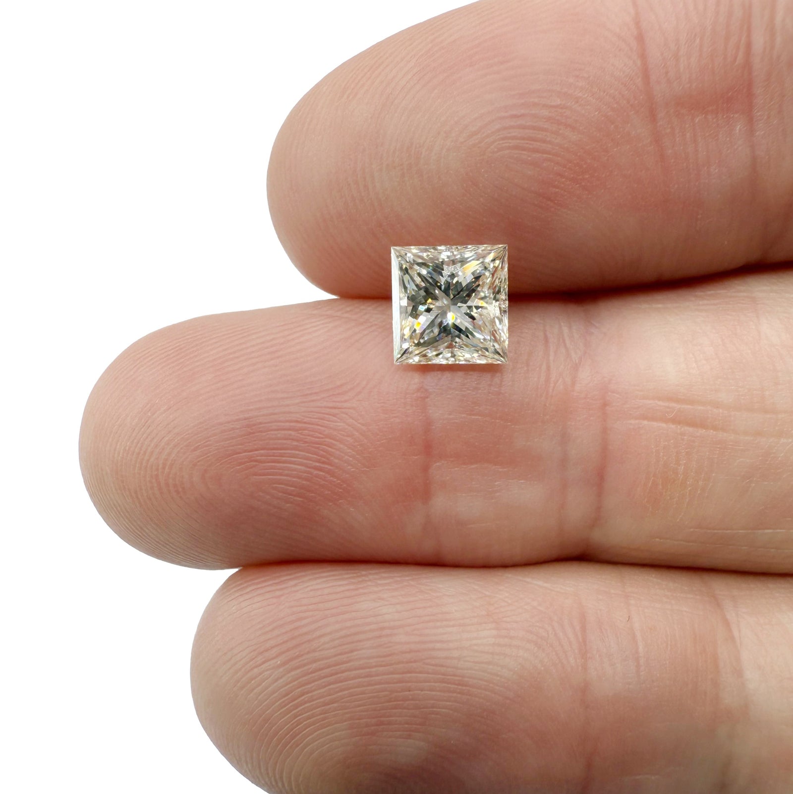 1.40ct | K/IF Princess Shape Brilliant Cut Diamond (GIA) - Modern Rustic Diamond