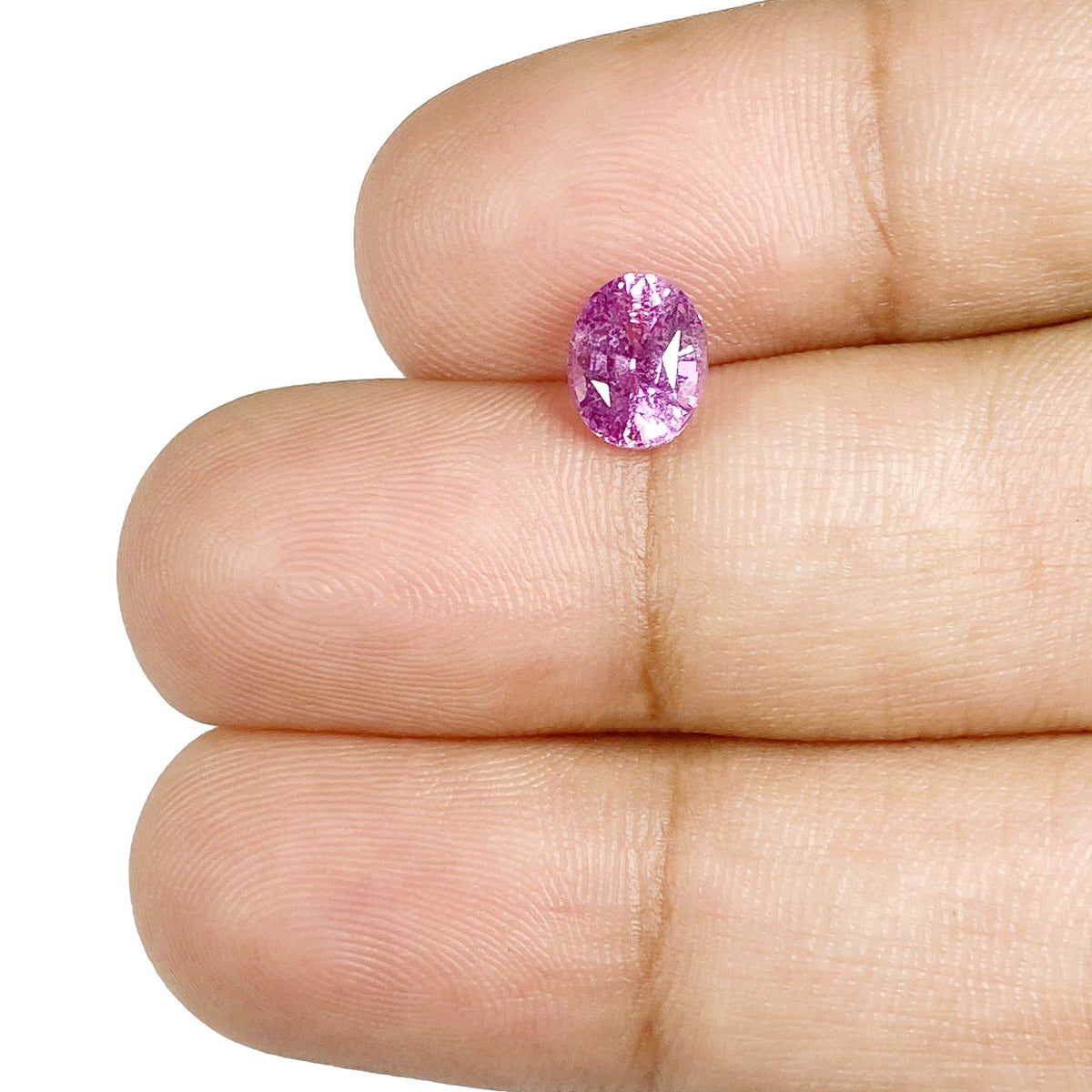 1.15ct | Brilliant Cut Oval Shape Pink Sapphire-Modern Rustic Diamond