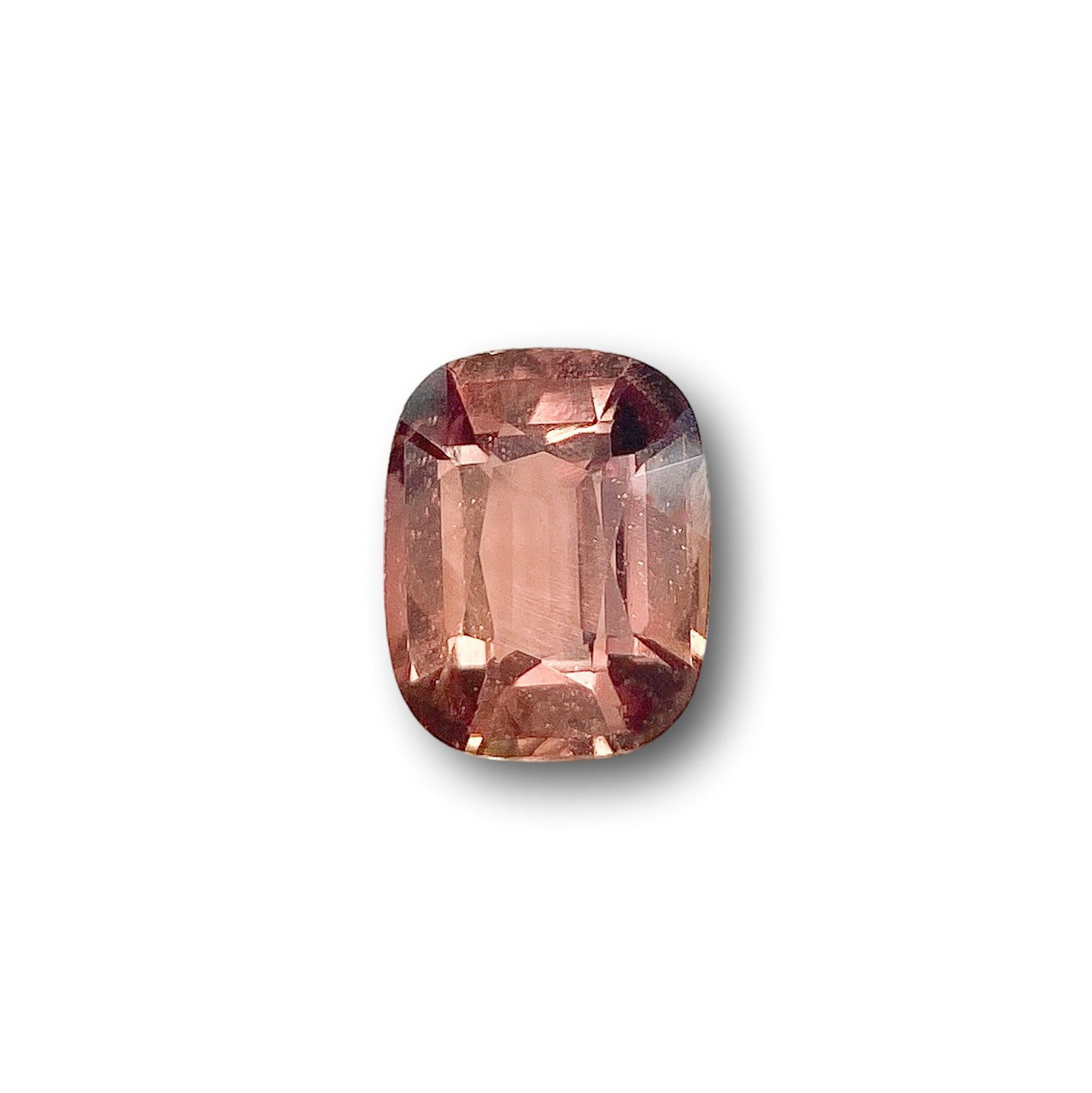 1.16ct | Brilliant Cut Cushion Shape Red Brown Sapphire-Modern Rustic Diamond