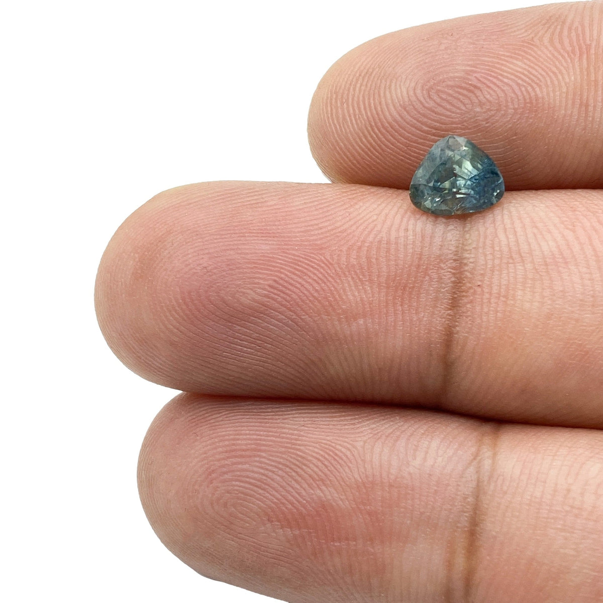 1.16ct | Brilliant Cut Pear Shape Blue Montana Sapphire-Modern Rustic Diamond