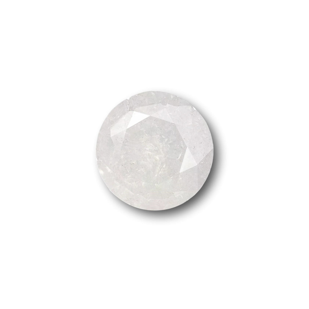2.28ct | Salt &amp; Pepper Round Shape Brilliant Cut Diamond - Modern Rustic Diamond