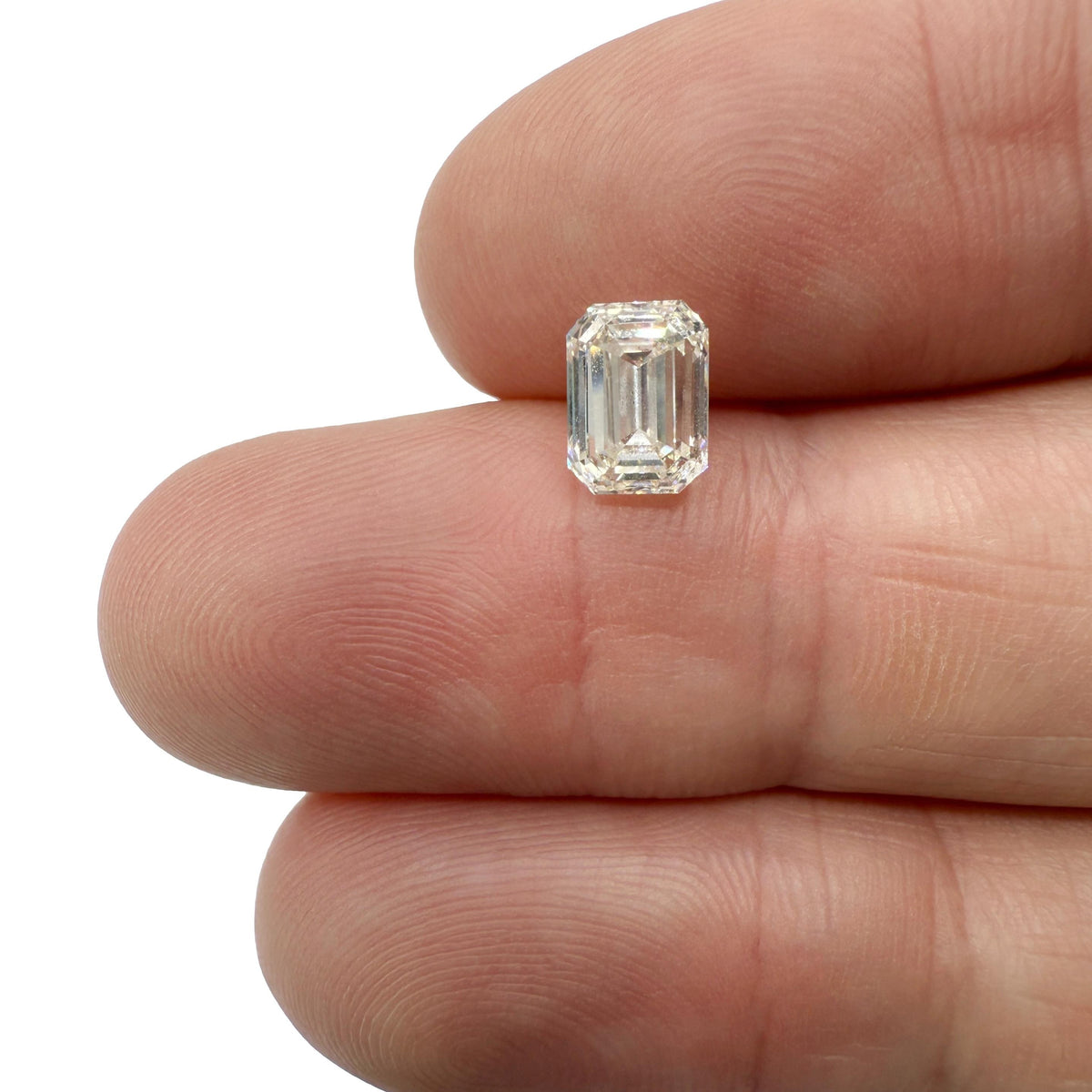 1.70ct | K/VS2 Emerald Shape Brilliant Cut Diamond (GIA) - Modern Rustic Diamond