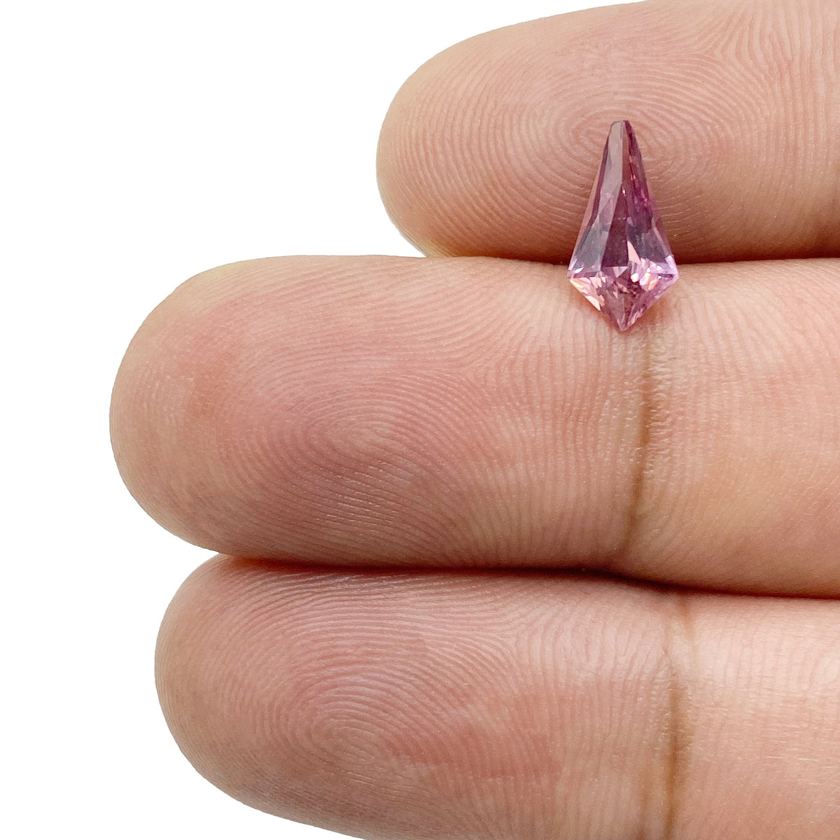 1.17ct | Brilliant Cut Kite Shape Pink Sapphire-Modern Rustic Diamond