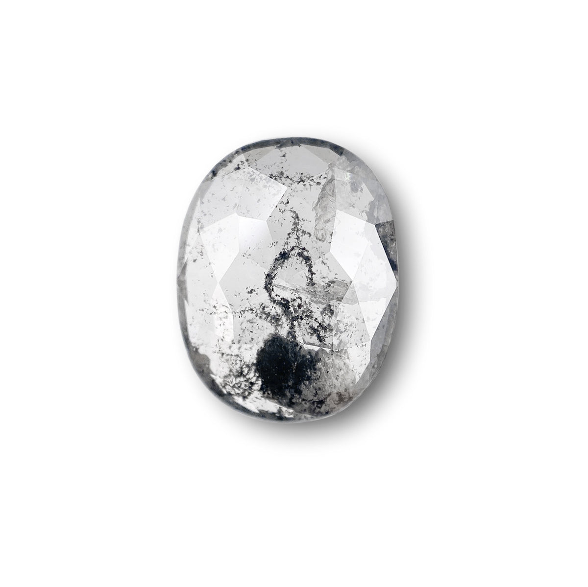 2.11ct | Rustic Oval Shape Rose Cut Diamond - Modern Rustic Diamond