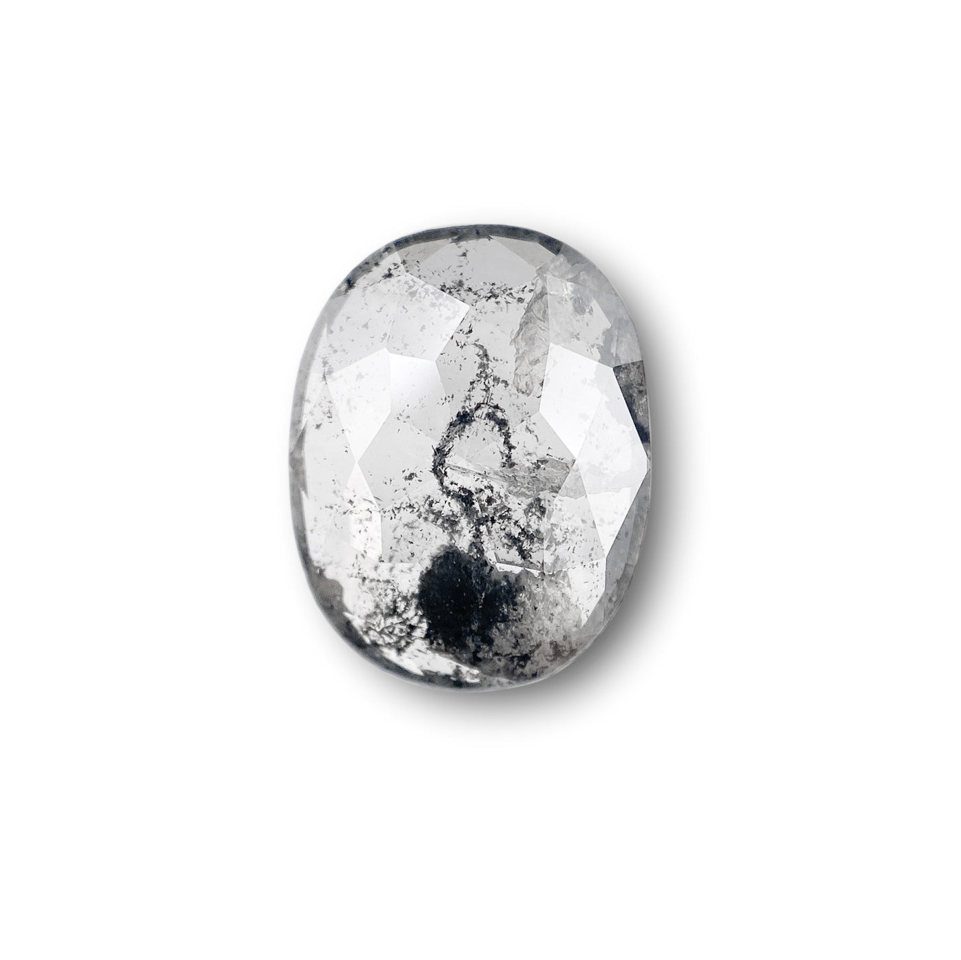 2.11ct | Rustic Oval Shape Rose Cut Diamond - Modern Rustic Diamond
