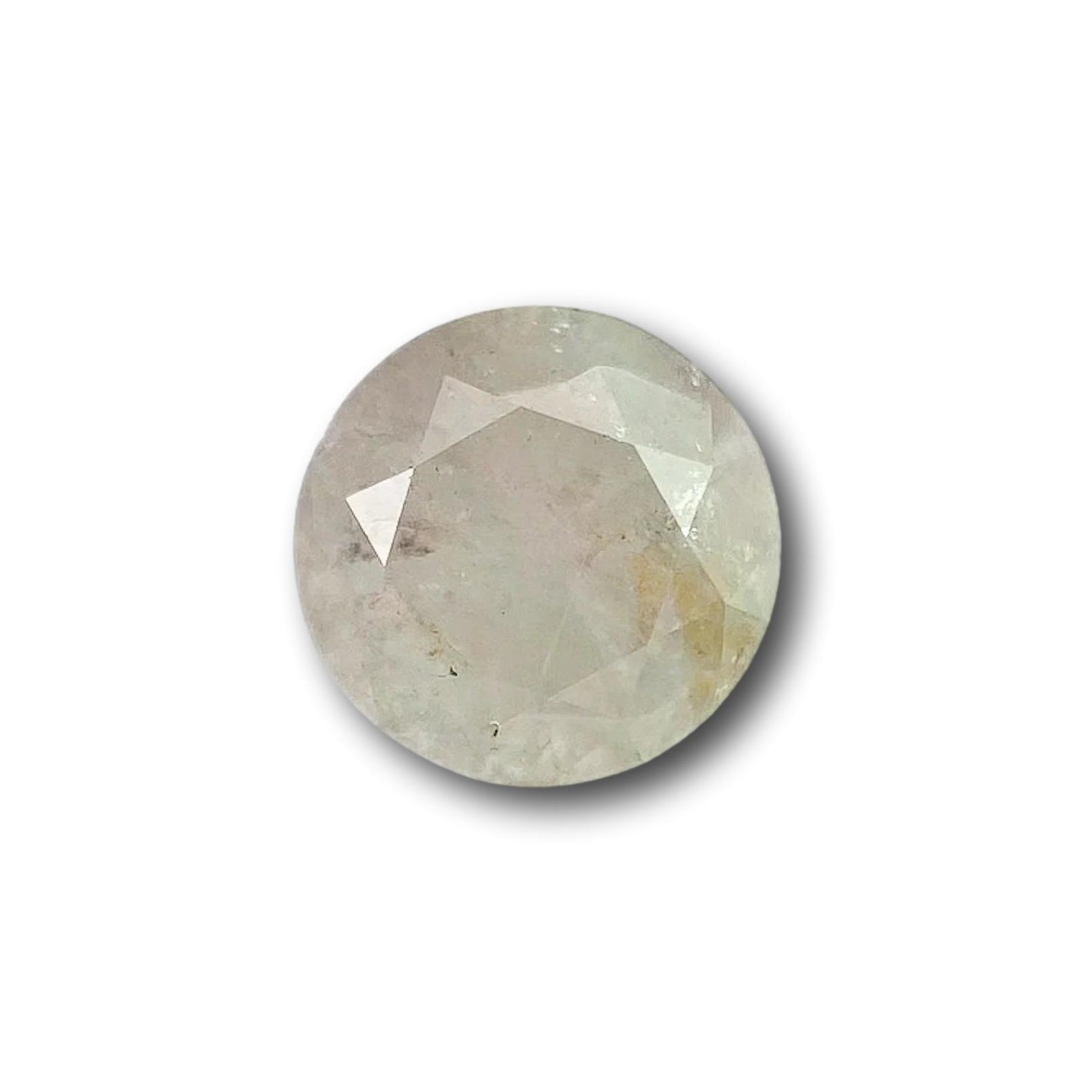0.82ct | Salt & Pepper Round Shape Brilliant Cut Diamond - Modern Rustic Diamond