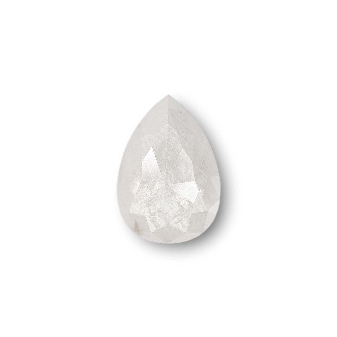 1.07ct | Rustic Pear Shape Rose Cut Diamond - Modern Rustic Diamond