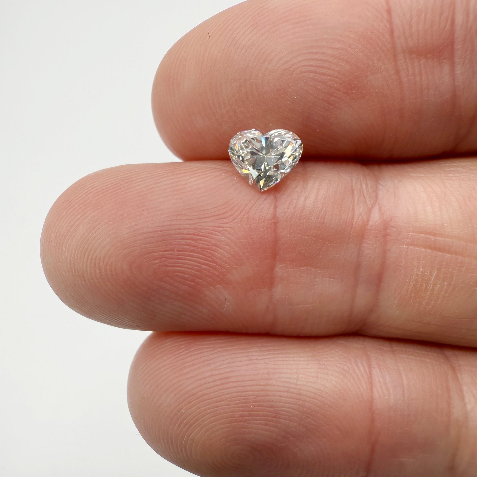 0.91ct | I/I1 Heart Shape Brilliant Cut Diamond (GIA) - Modern Rustic Diamond