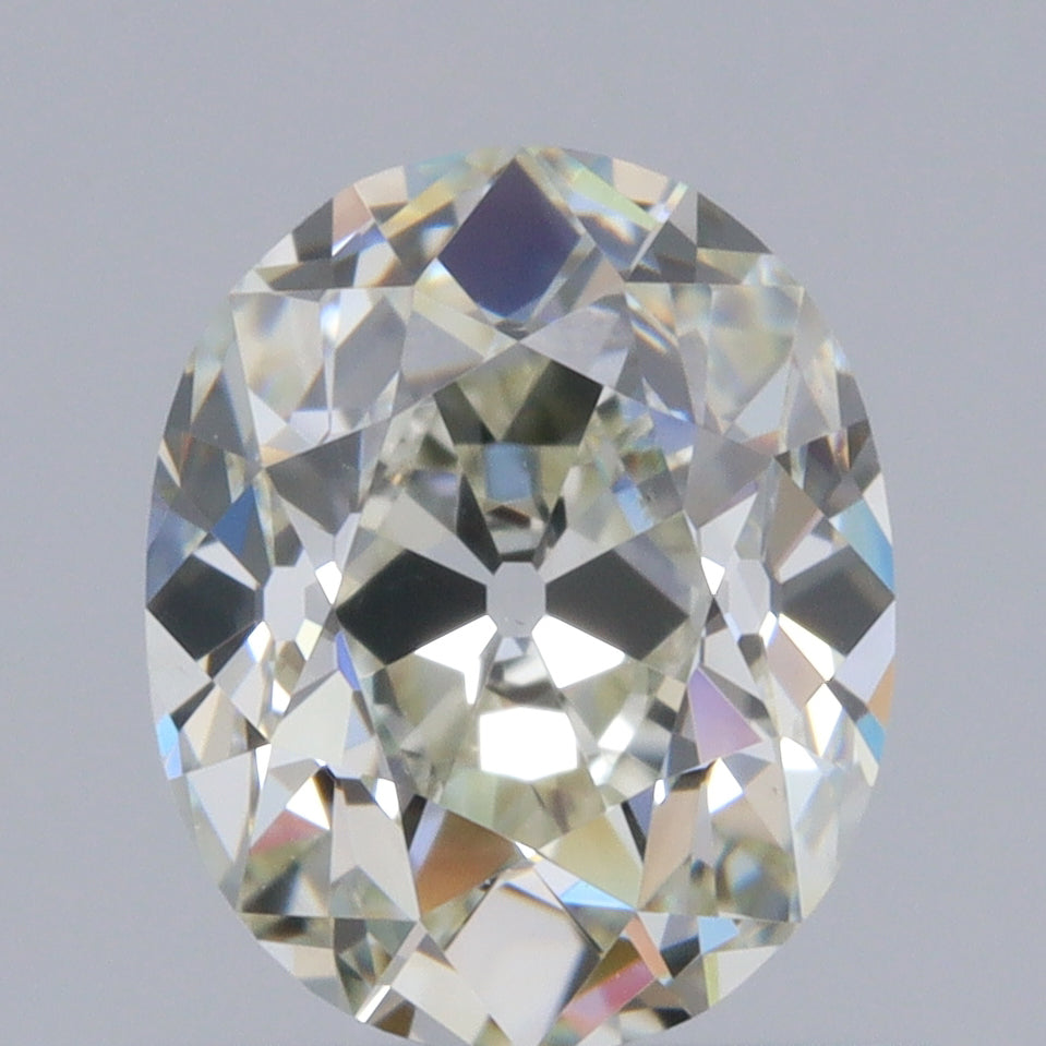 0.96ct | I-J/VVS Oval Shape Old Mine Cut Diamond - Modern Rustic Diamond