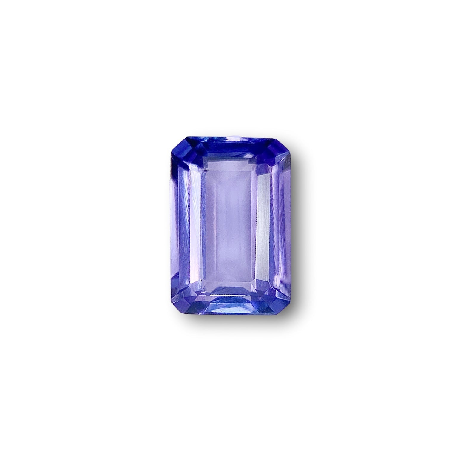 1.19ct | Emerald Shape Step Cut Tanzanite-Modern Rustic Diamond