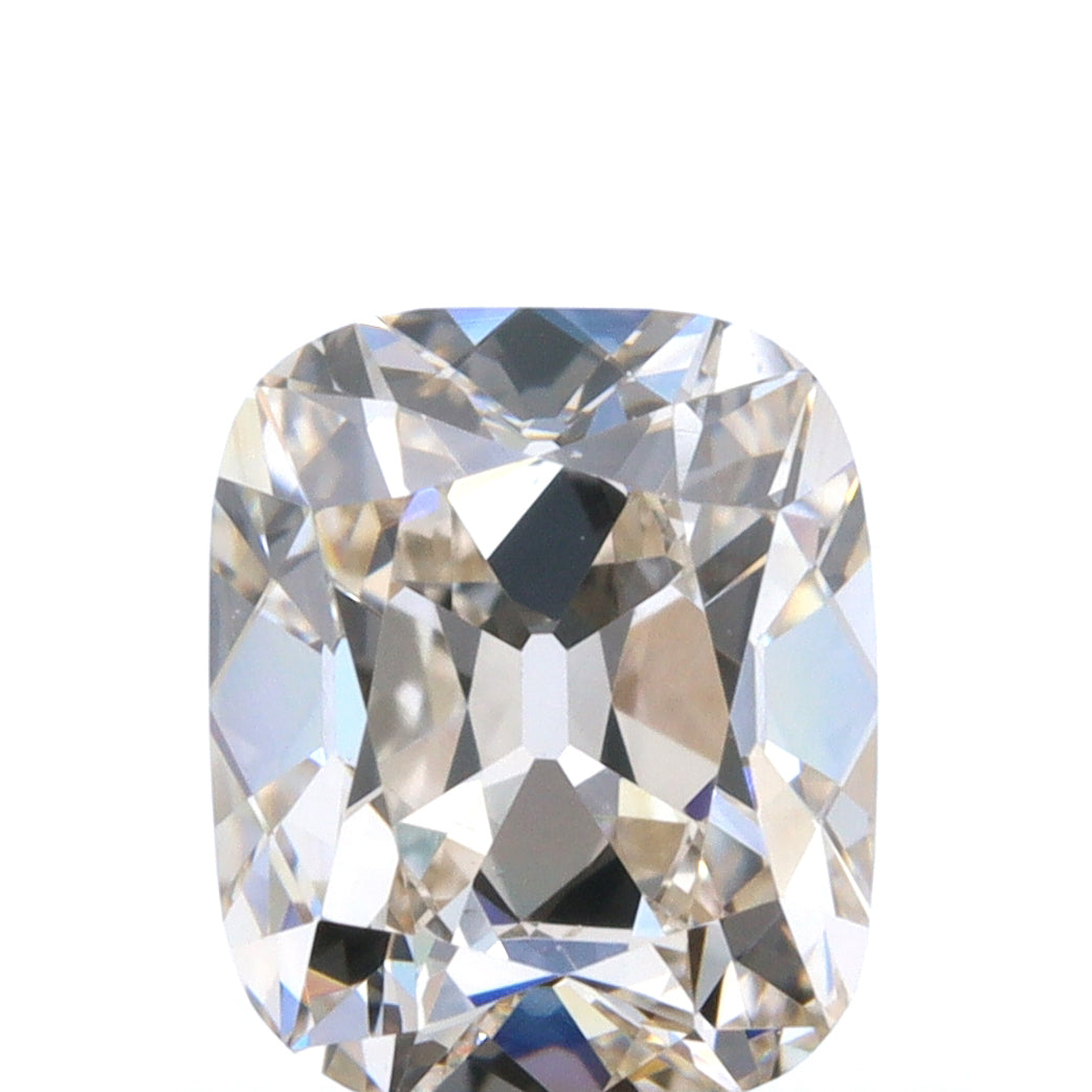 0.64ct | Light Brown VVS Cushion Shape Old Mine Cut Diamond - Modern Rustic Diamond