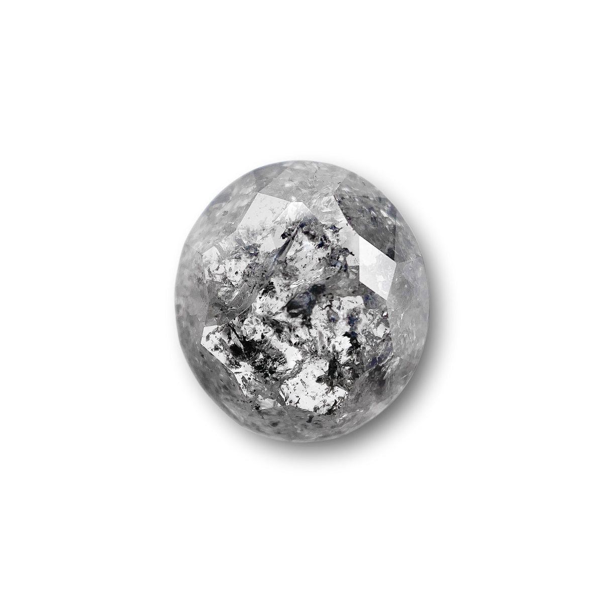 4.91ct | Rustic Oval Shape Rose Cut Diamond - Modern Rustic Diamond