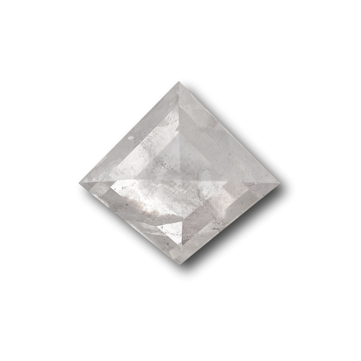 1.10ct | Salt &amp; Pepper Kite Shape Rose Cut Diamond - Modern Rustic Diamond
