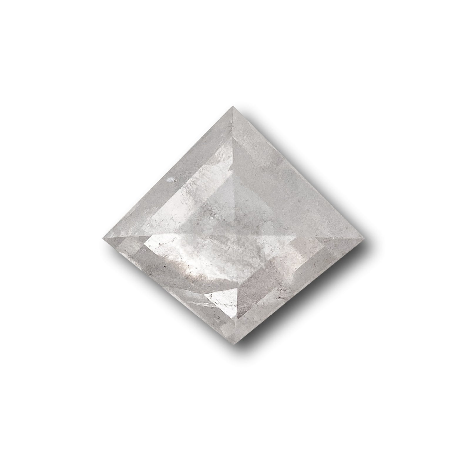 1.10ct | Salt & Pepper Kite Shape Rose Cut Diamond - Modern Rustic Diamond
