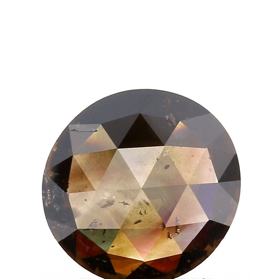 1.31ct | Cognac SI Round Shape Rose Cut Diamond - Modern Rustic Diamond
