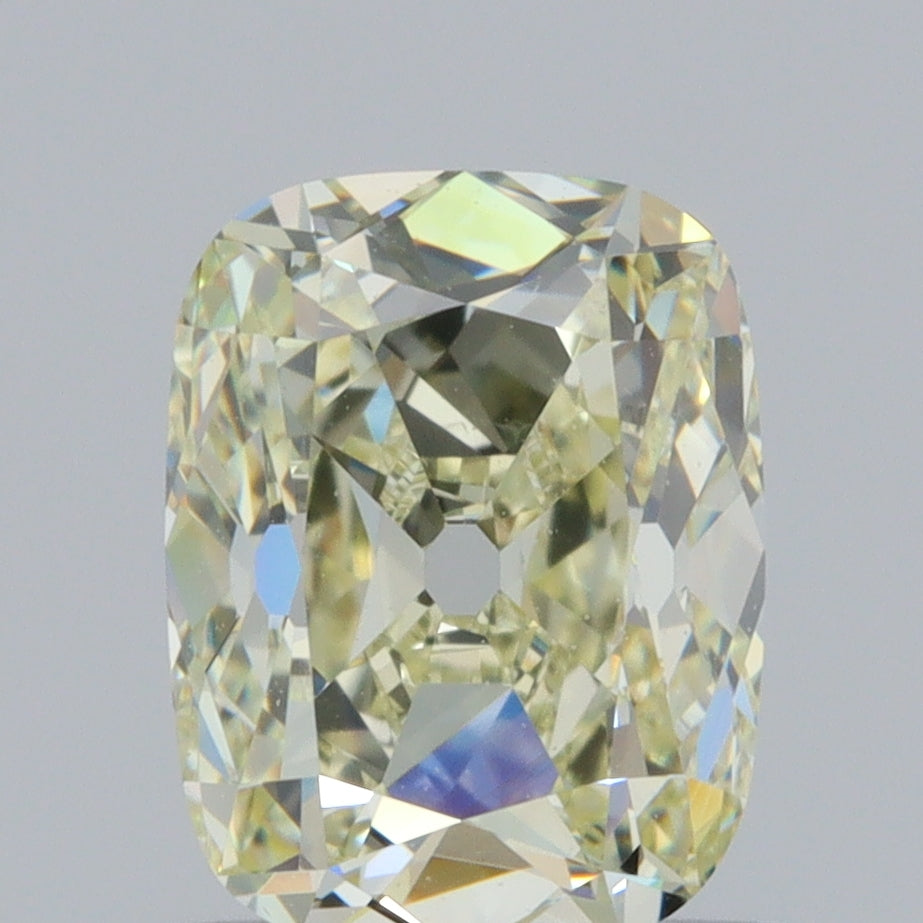 1.14ct | Yellow VVS Cushion Shape Old Mine Cut Diamond - Modern Rustic Diamond