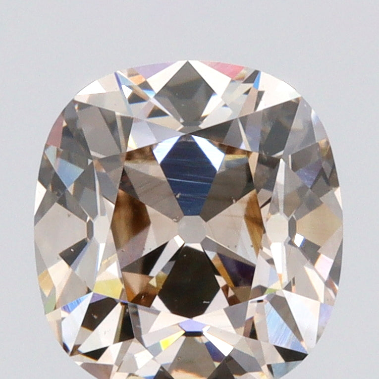 1.71ct | U-V/SI1 Cushion Shape Old Mine Cut Diamond (GIA) - Modern Rustic Diamond