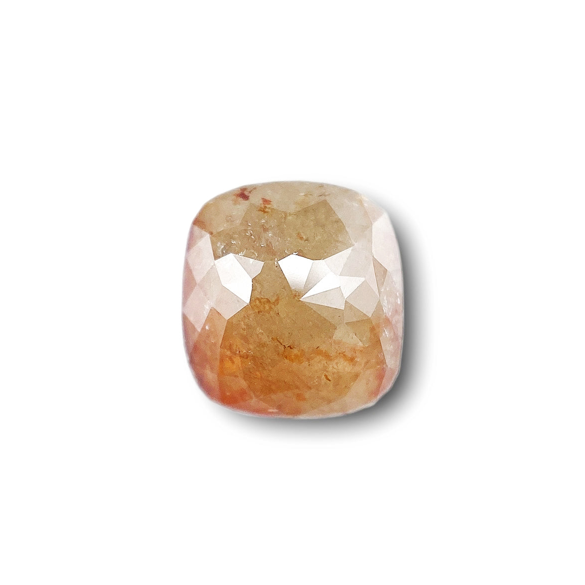 1.44ct | Salt & Pepper Cushion Shape Rose Cut Diamond - Modern Rustic Diamond