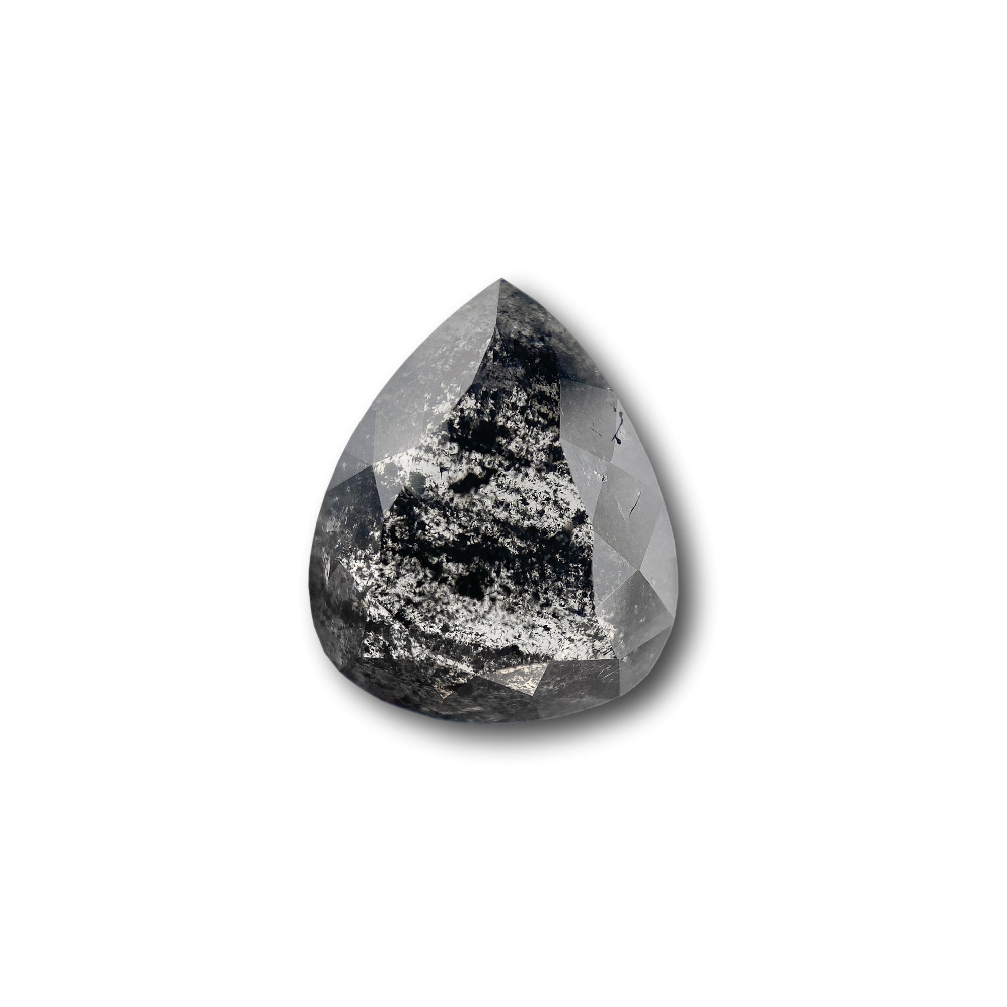 5.65ct | Rustic Pear Shape Rose Cut Diamond - Modern Rustic Diamond