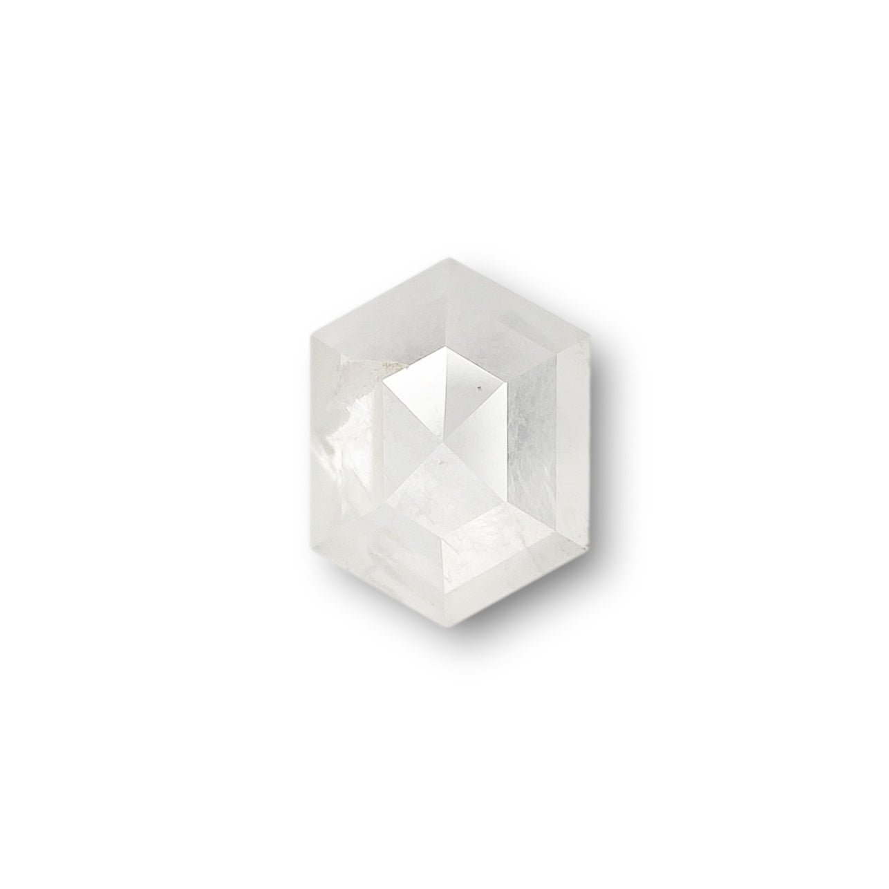 0.87ct | Rustic  Hexagon Shape Step Cut Diamond - Modern Rustic Diamond