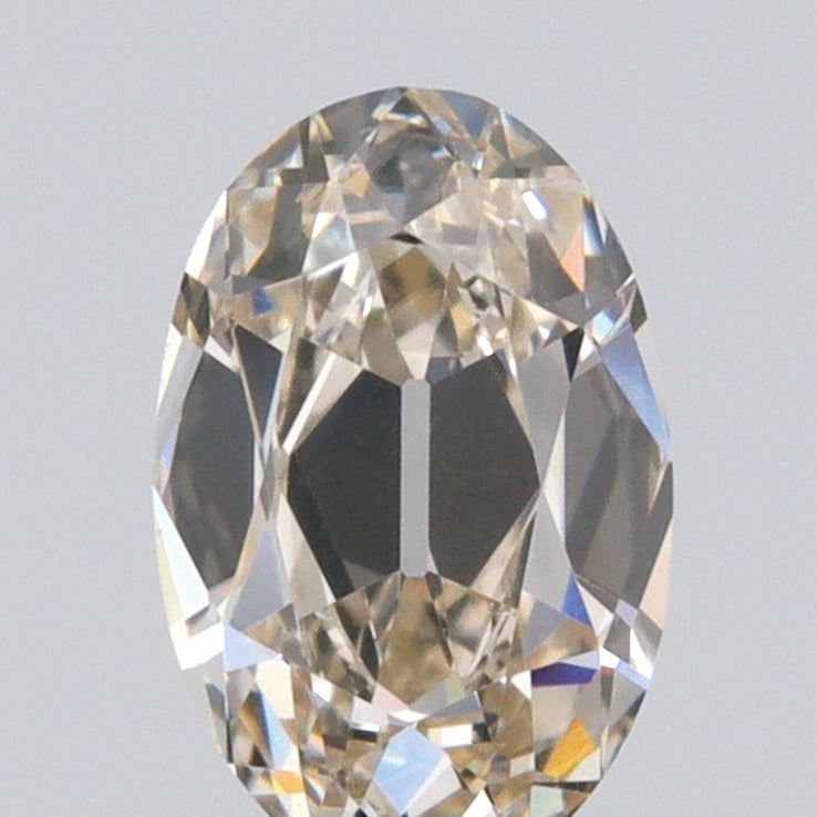 0.55ct | Champagne VVS Oval Shape Old Mine Cut Diamond - Modern Rustic Diamond