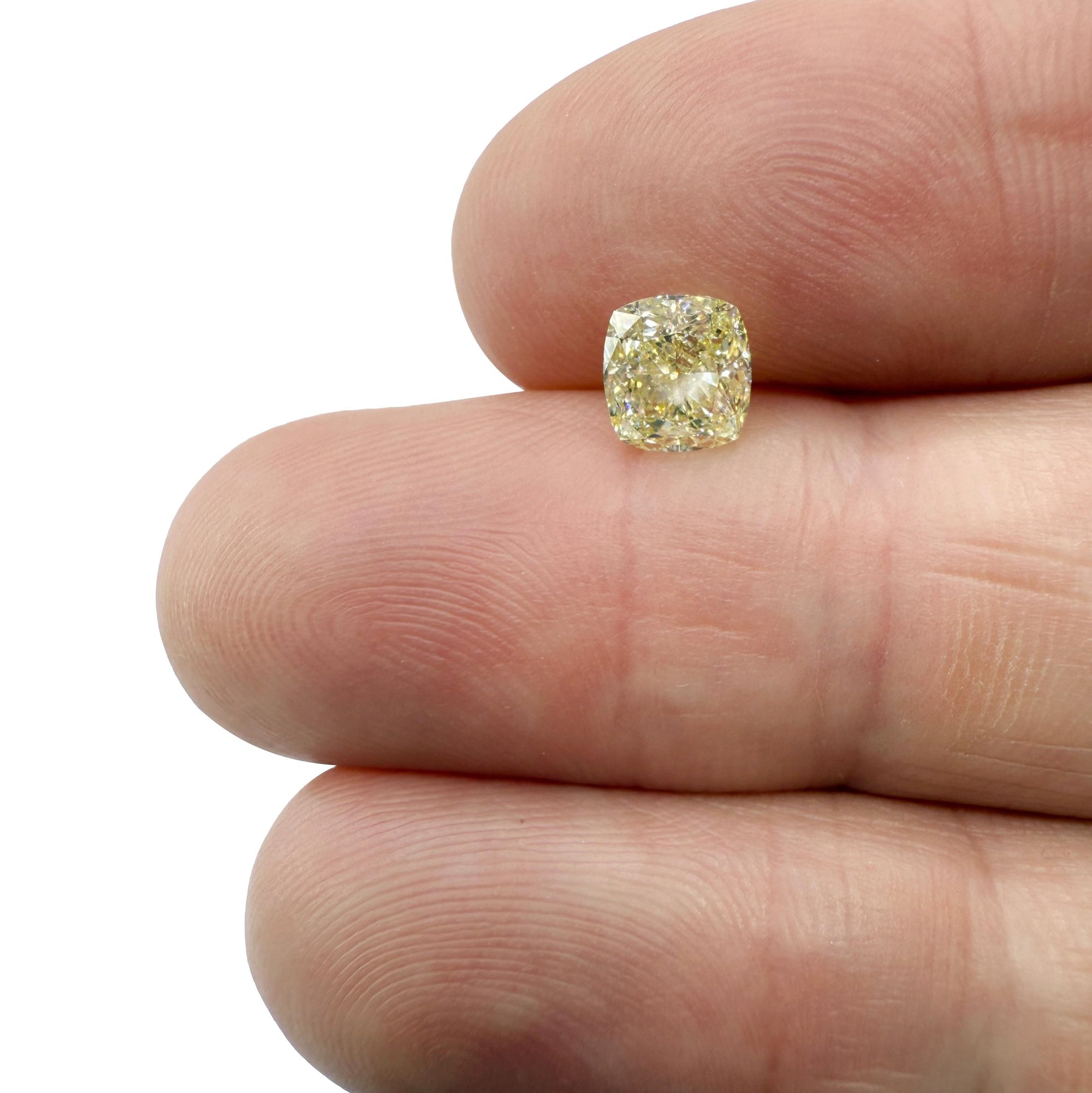 1.50ct | M/I1 Cushion Shape Brilliant Cut Diamond (GIA) - Modern Rustic Diamond