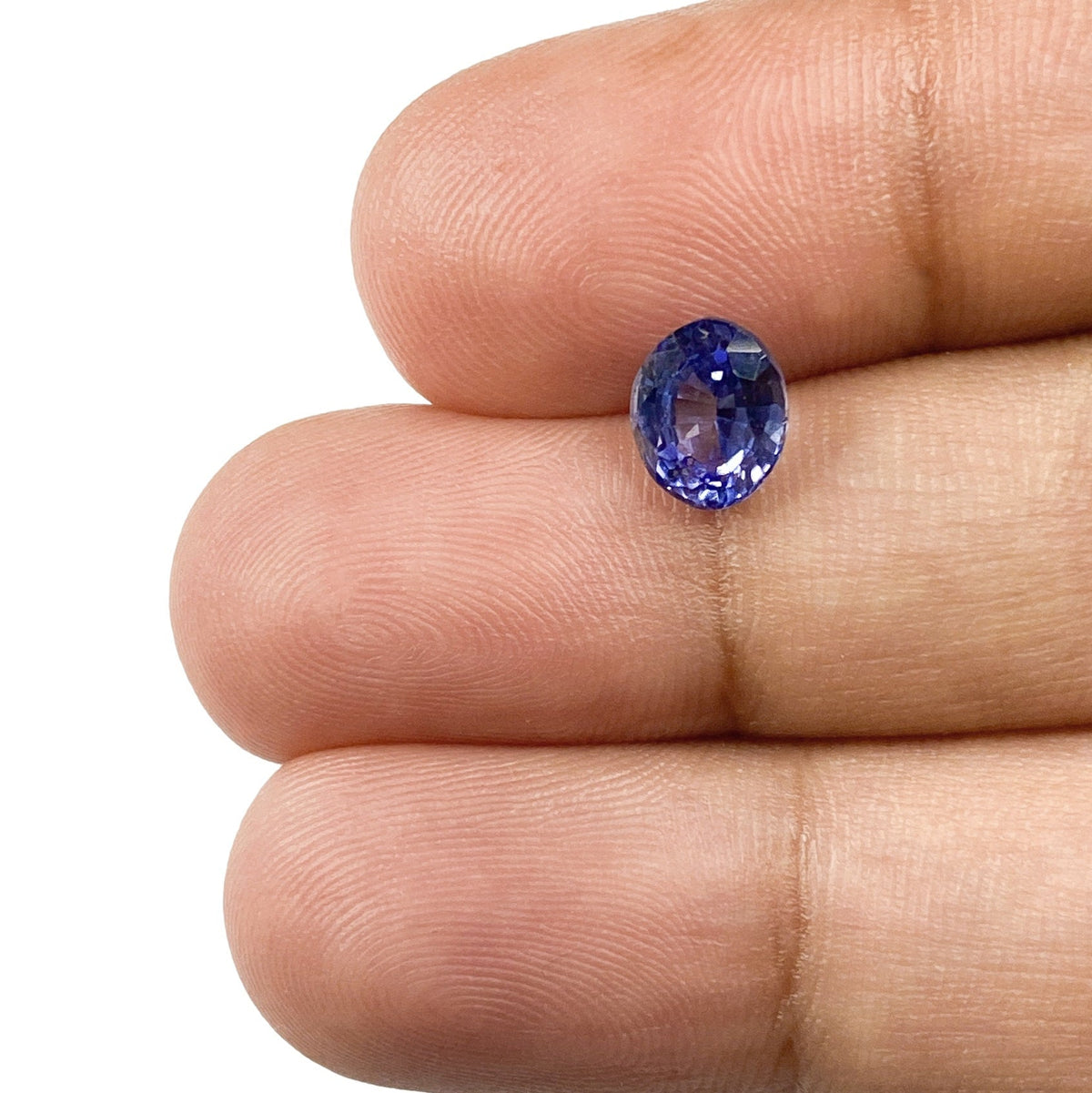1.20ct | Brilliant Cut Oval Shape Blue Sapphire-Modern Rustic Diamond