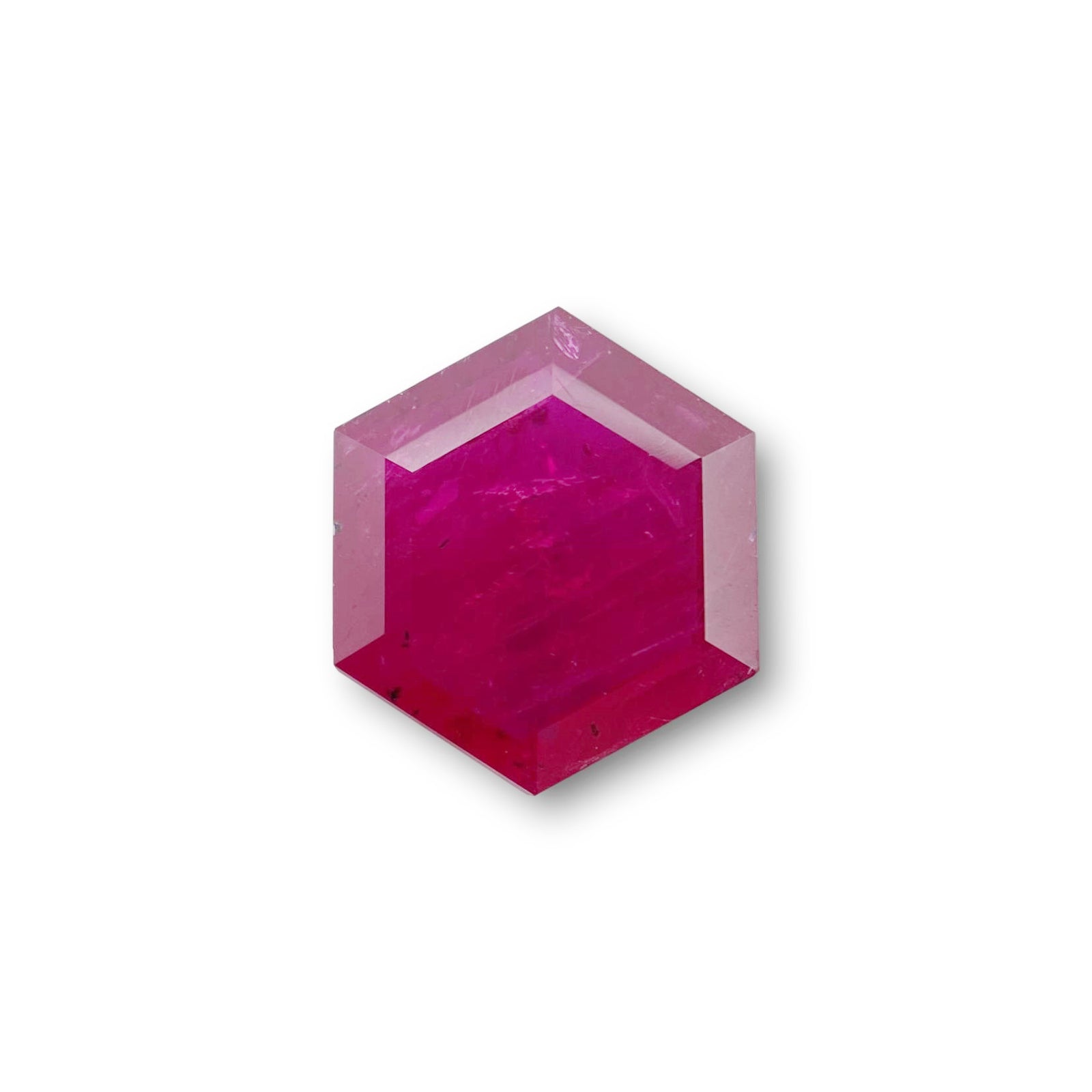 1.17ct | Red/ Hexagon Shape Step Cut Diamond - Modern Rustic Diamond