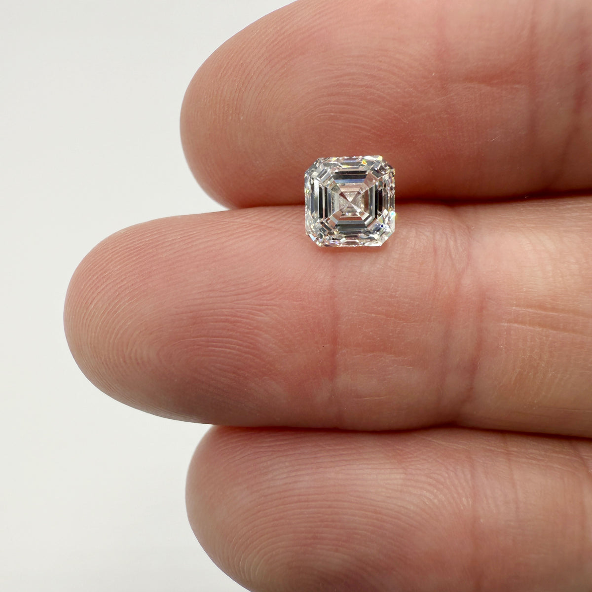 1.55ct | K/VVS2 Asscher Shape Step Cut Diamond (GIA) - Modern Rustic Diamond