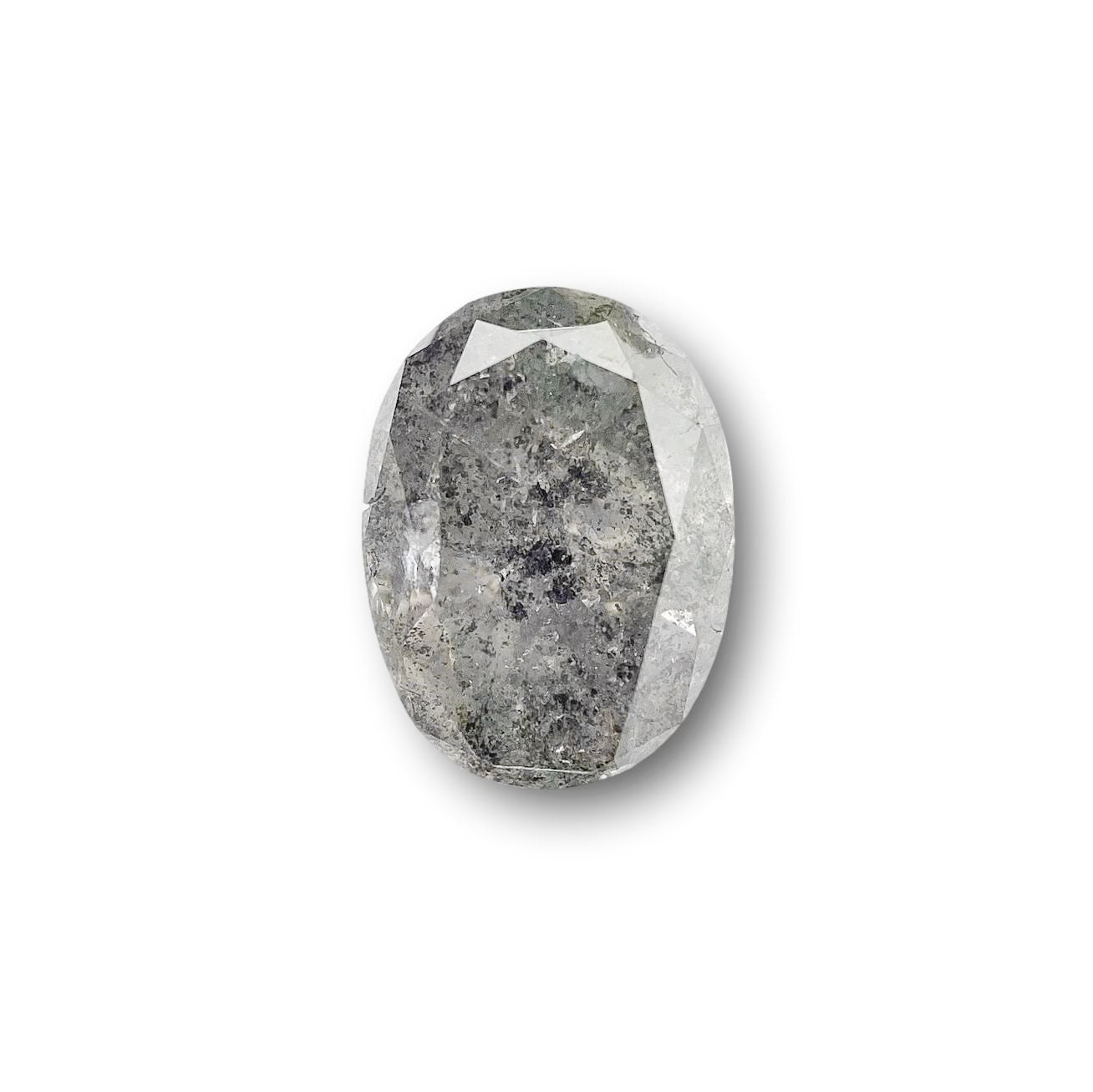 1.23ct | Salt & Pepper Oval Shape Brilliant Cut Diamond - Modern Rustic Diamond