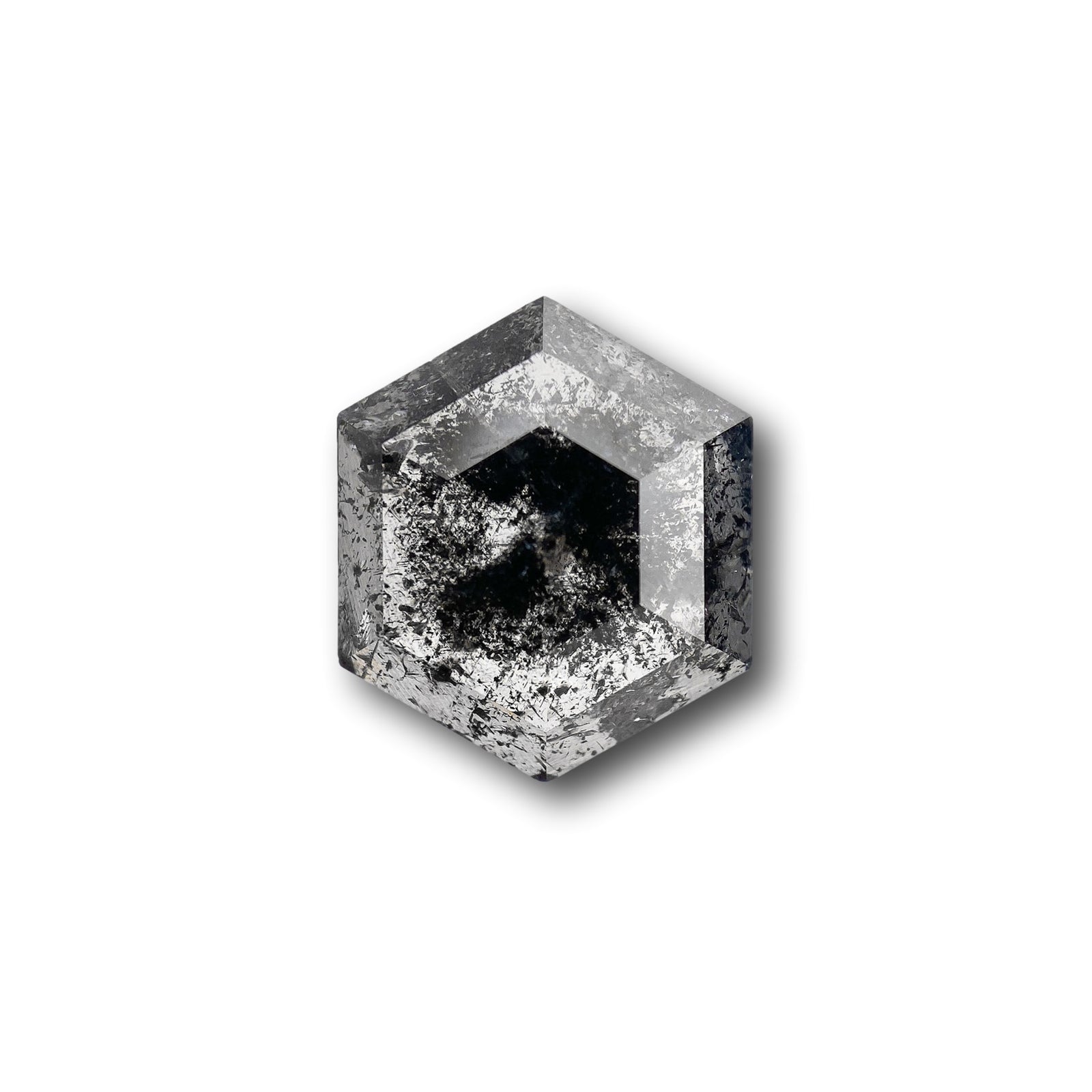 3.73ct | Rustic Hexagon Shape Step Cut Diamond - Modern Rustic Diamond